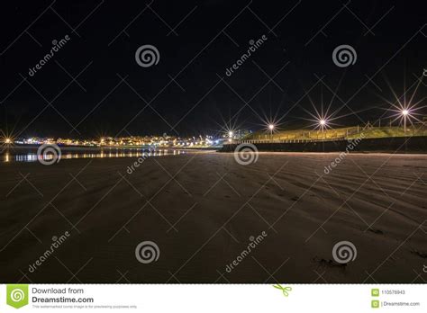 Night Landscape Stock Image Image Of Landscape Portrush 110576943