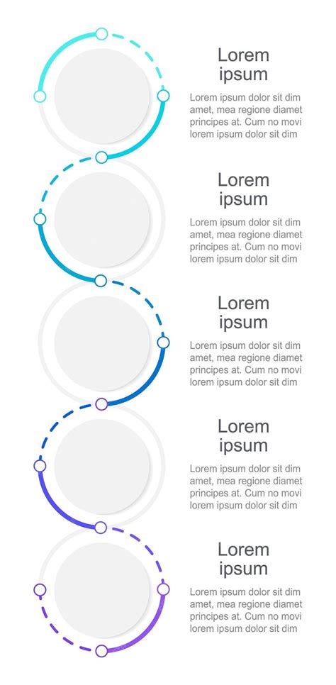 Premium Vector Blue Gradient Vertical Infographic Chart Design