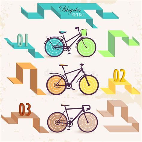 Retro Bicycles Stock Vector Illustration Of Vehicle 32687732