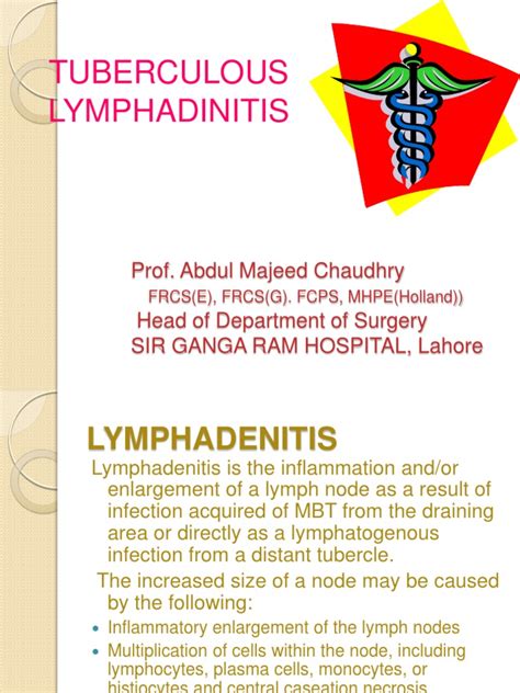 Tuberculous Lymphadinitis Tuberculosis Clinical Medicine