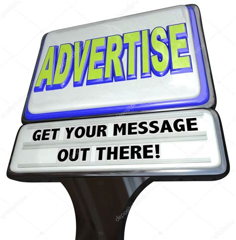 Advertise Sign Outdoor Advertisement Message Store Stock Photo By
