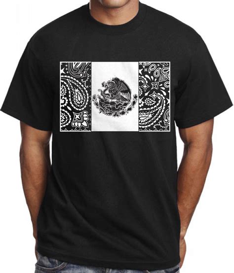 2019 New Fashion Man T Shirt Mexican Flag T Shirt Bandana Aztec Mexico Eagle Chicano Mayan Art