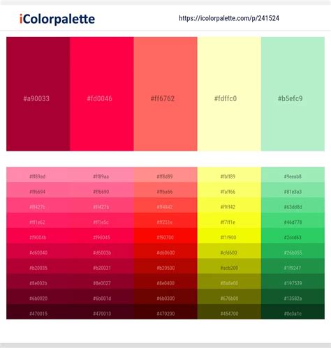 Latest Color Schemes With Dark Red And Red Color Tone Combinations Icolorpalette