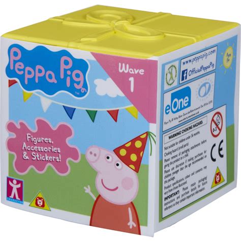 Peppa's house on the exterior looks like a pastel yellow house with four windows and a roof. Peppa Pig Secret Surprise | BIG W