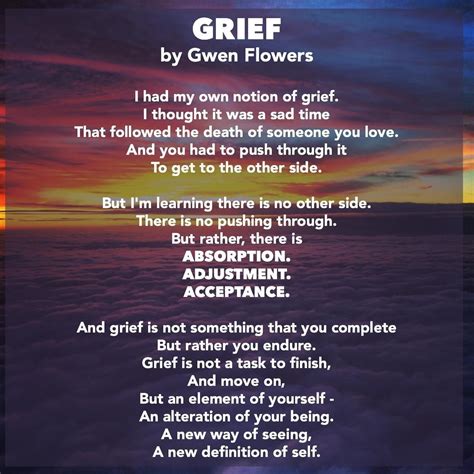 Image Result For I Had My Own Notion Of Grief Grief Poems Grief