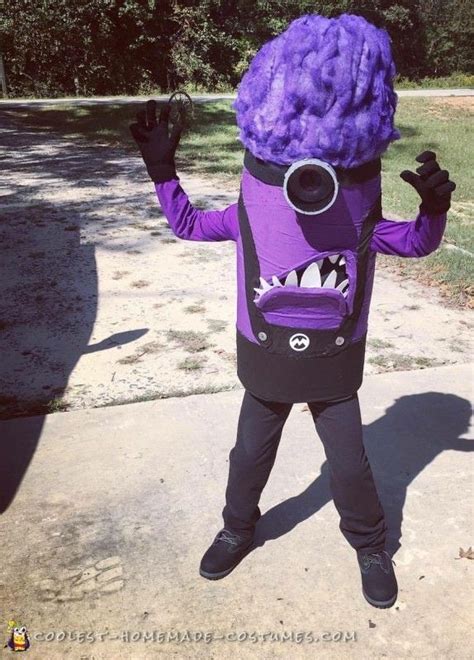Cool Handmade Evil Purple Minion Costume For Halloween Minion