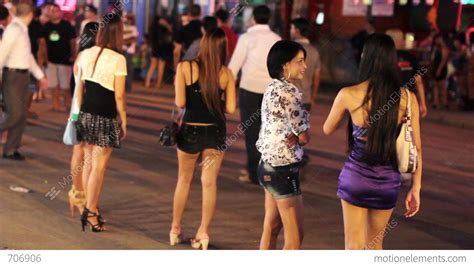 Prostitutes Are Waiting For Costumer Stock Video Footage