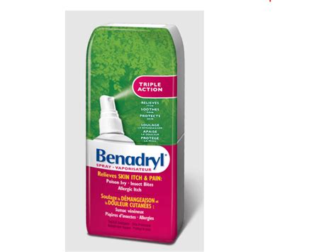 Benadryl Triple Action Itch Relief Spray 59 Ml Ingredients And Reviews