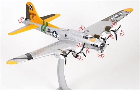 172 Scale Model Wwii Bomber Usa B17 Flying Fortress Zinc Alloy