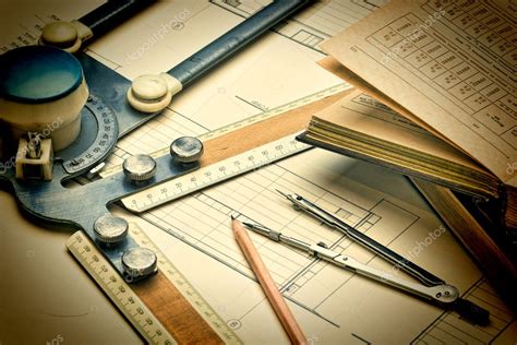 Old Technical Drawings — Stock Photo © Observer 22192247