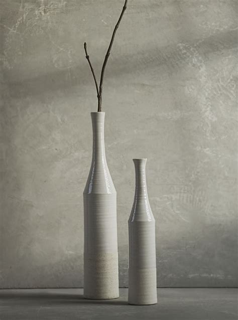 Lodi Tall White Ceramic Vase Large Vaunt Design Tall White Vase White Vases White Ceramic