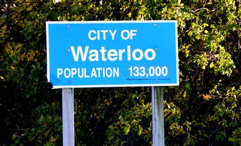 City Of Waterloo City Limits Sign Gregs Southern Ontario Catching