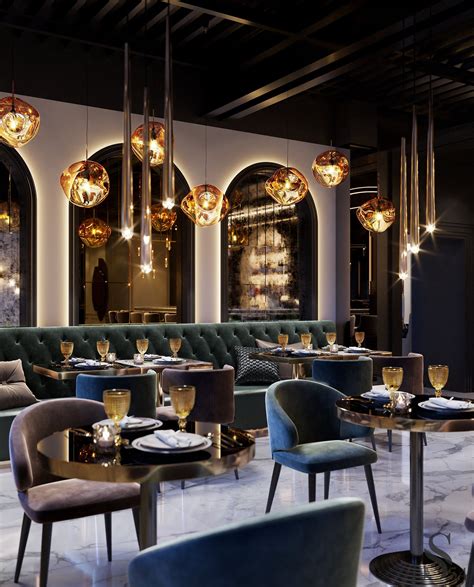 Лучшие интерьеры Studia портфолио Luxury restaurant interior Modern restaurant design