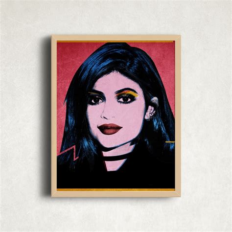 Kylie Jenner Portret Pop Art Portretten Portret Art