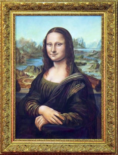 Mona Lisa Original Painting Framed At Explore