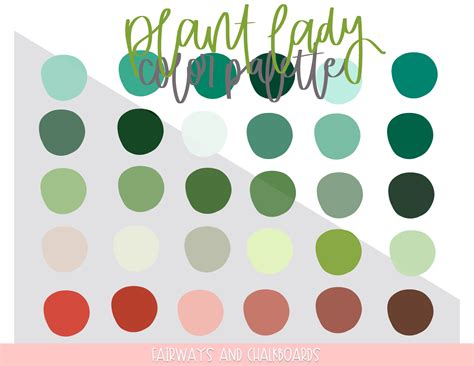 Plant Lady Procreate Color Palette By Teach Simple