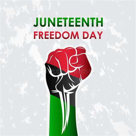 Add your own text in the editable version. Juneteenth Freedom Day With Ribbon And Flag Vector For ...