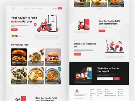 Food Delivery Website Design Uplabs