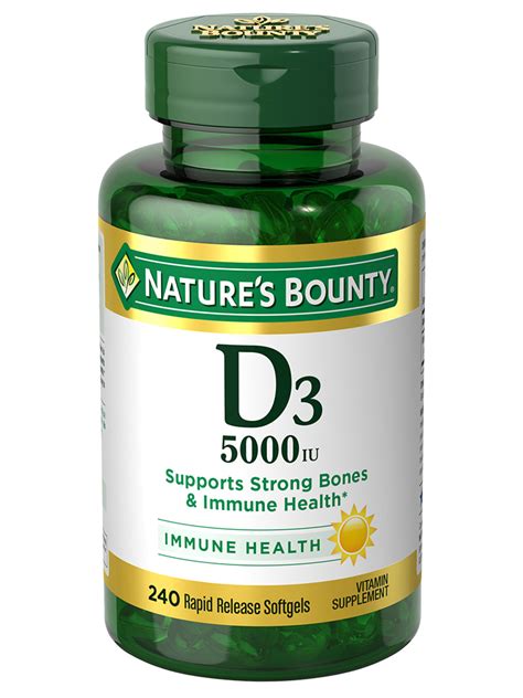 Maybe you would like to learn more about one of these? Vitamin D3 - 5,000 IU (240 Rapid Release Softgels ...
