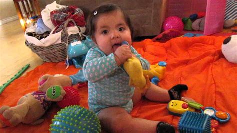 It has a variety of creative ways to develop brain holes,encourage their imaginations,social skills. Baby Playing with Toys - YouTube