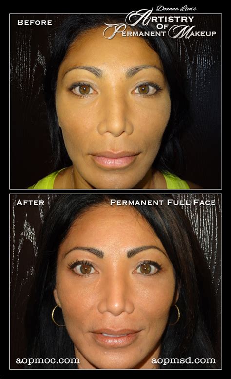 Artistry Of Permanent Makeup Permanent Full Face Gallery Before And After