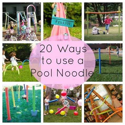 20 Ways To Use A Pool Noodle Diy For The Kids Pool Noodles Outdoor