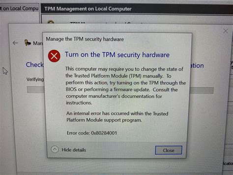 Cannot Turn On Tpm Microsoft Community