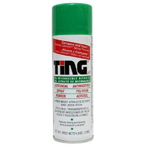 Ting Athletes Foot And Jock Itch Anti Fungal Spray Powder 45 Oz