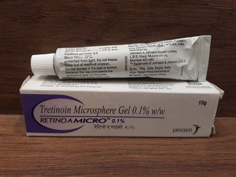 Retino A Micro 01 Tretinoin Microsphere Gel Packaging Size 15gm Per