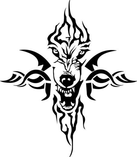 Free Download Fire Wolf Tribal Tatoo By Naruto5289 621x695 For Your