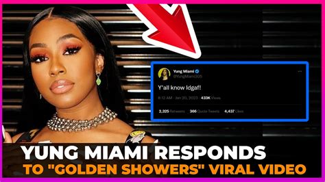 Yung Miami Responds To ‘golden Showers Viral Video Youtube