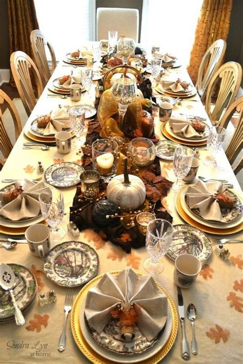 20 Thanksgiving Dining Table Setting Ideas Fall Table Settings