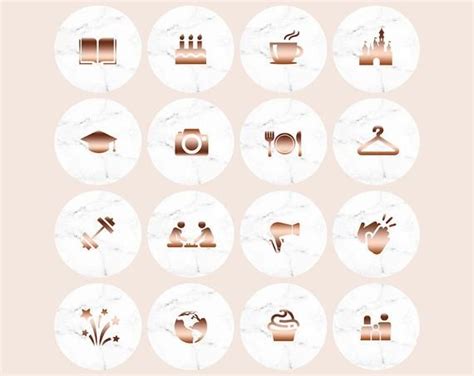 ✓ free for commercial use ✓ high quality images. Rose Gold Marble Instagram Story Highlight Icons! Pack of 32! Instagram Story Template Graphic ...