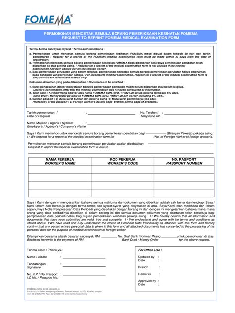 I undertake to hold fomema sdn bhd harmless f rom any loss or liability arising from this appeal including amongst other things the spread of any infectious/communicable diseases by the. Fomema Online Result - Fill and Sign Printable Template ...