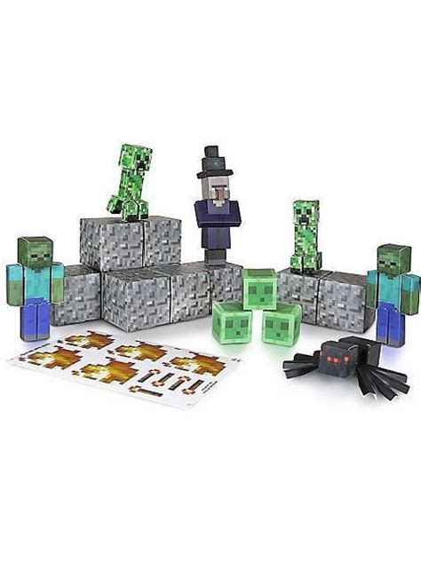 Minecraft Papercraft Hostile Mobs 30 Pc Set Party Supplies 1782424717