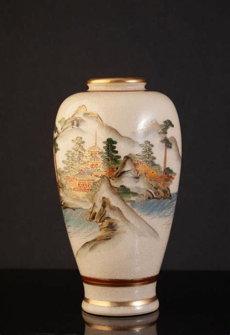 Rare Antique Japanese Satsuma Vase By Famous Artist Gyozan Etsy In