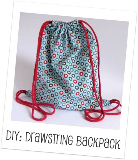 Make Drawstring Backpack Handmade Kidshandmade Kids
