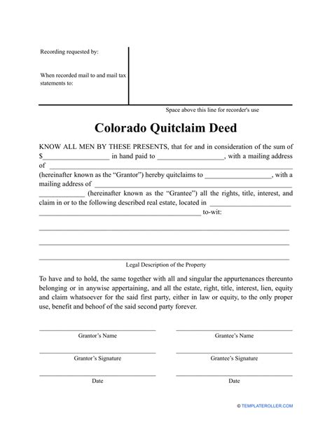 Quitclaim Deed Colorado Example Sick Ass Chatroom Photographs 2135