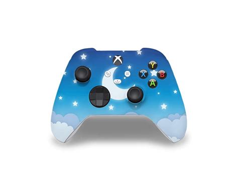 Blue Lunar Sky Xbox Series Controller Skin Stickybunny