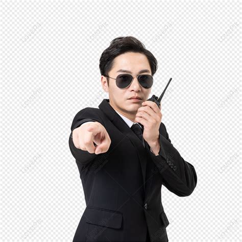 bodyguard talking on the radio free png and clipart image for free download lovepik 401626029