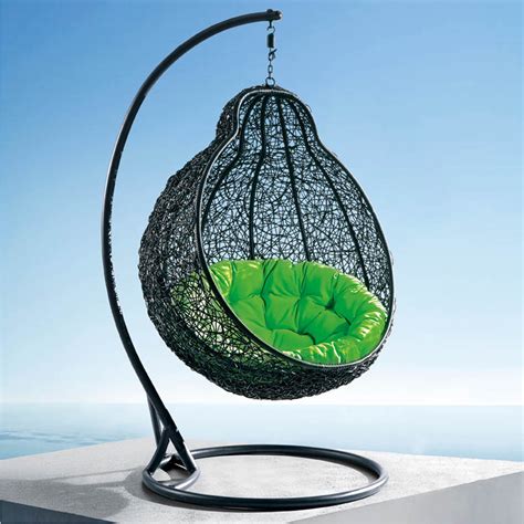 Featuring a cozy basket shape, this chair encapsulates you in its cozy structure, giving you maximum comfort to lounge about. Comfortable Egg-shaped Rattan Outdoor Euro Swing Chair ...