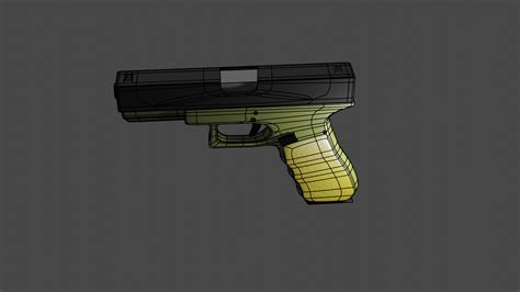 Handgun Glock 18 Free 3d Model By Namora2003