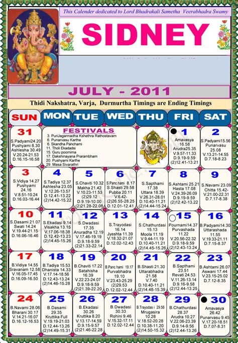 0 ratings0% found this document useful (0 votes). Sydney Telugu Calendar 2011