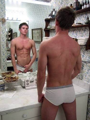 Looking In The Mirror Mens Underwear Hot Guys