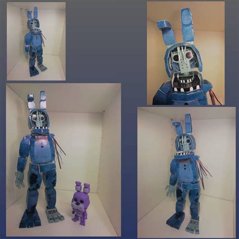 Withered Bonnie Papercraft By Rabbitarchives On Deviantart