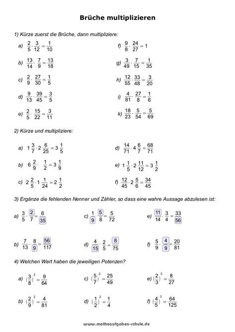 Bestimme jeweils die lösung der linearen gleichung! Gleichungen mit brüchen 6. klasse — übungsaufgaben ...