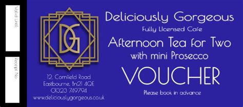 Afternoon Tea For Two With Mini Prosecco Gift Voucher Deliciously