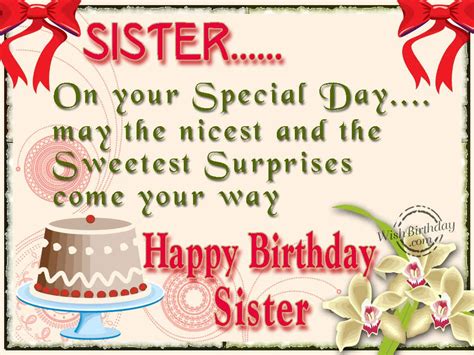 Birthday Wishes For Sister Birthday Images Pictures