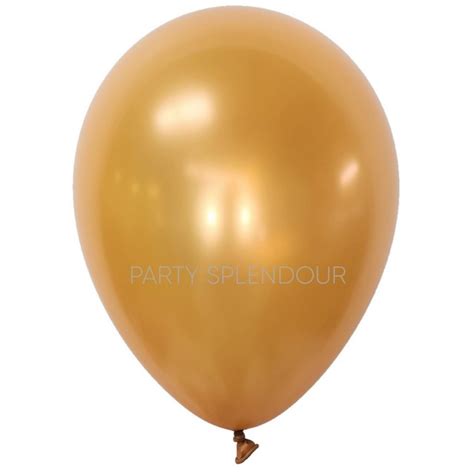 Metallic Gold Latex Balloons Party Splendour