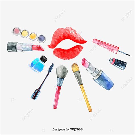 Makeup Brush Effect Makeup Clipart Fashion Watercolor Png Hot Sex Picture